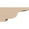 Ekena Millwork 4"W x 8"D x 4"H Wide Newport Rough Cedar Woodgrain TimberThane Corbel, Primed Tan CORUR04X08X04NEWRCPR - alternate 2